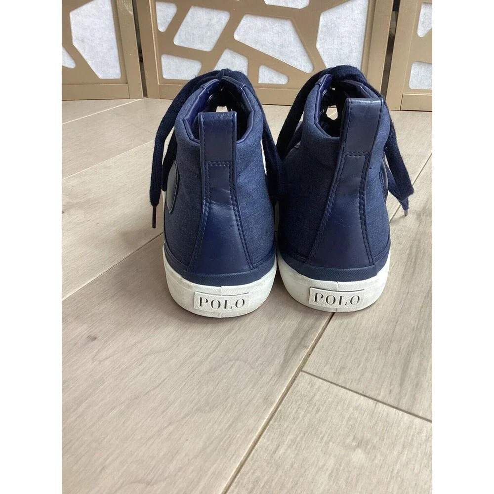 Polo Ralph Lauren Men's Clarke Fashion Hi Top Sneaker 13 D Blue